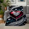 "Shimmering Heart Diamond Necklace: Glamour In Every Detail"Blanket Flannel Throw Blanket for Sofa, Bed, Travel, Camping, Office, Couch, Cha