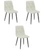 Libra Chair - Beige Fabric / Black Legs X 3
