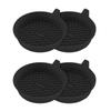 2PCS Silicone Circular Coaster, Silicone Anti Slip and Waterproof Car Coaster, Car Anti Slip Silicone Coaster