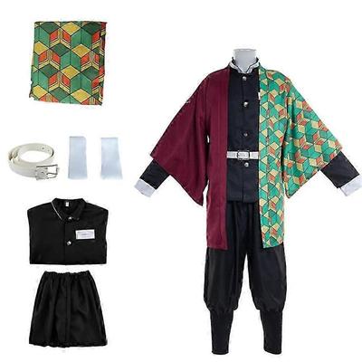 Demon Slayer Tomioka Giyuu Cosplay Kostým Kostým na Halloweenskou Párty Kimono Kostým Anime Role Play Oblek