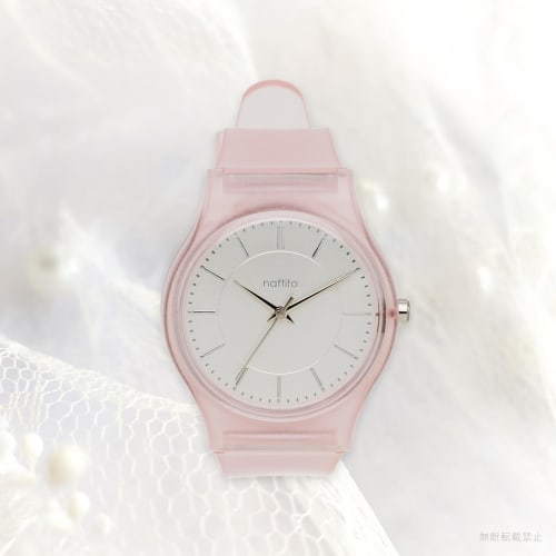 Fieldwork Women's Analog Watch with PVC Strap, Matte Pink, JN029-2