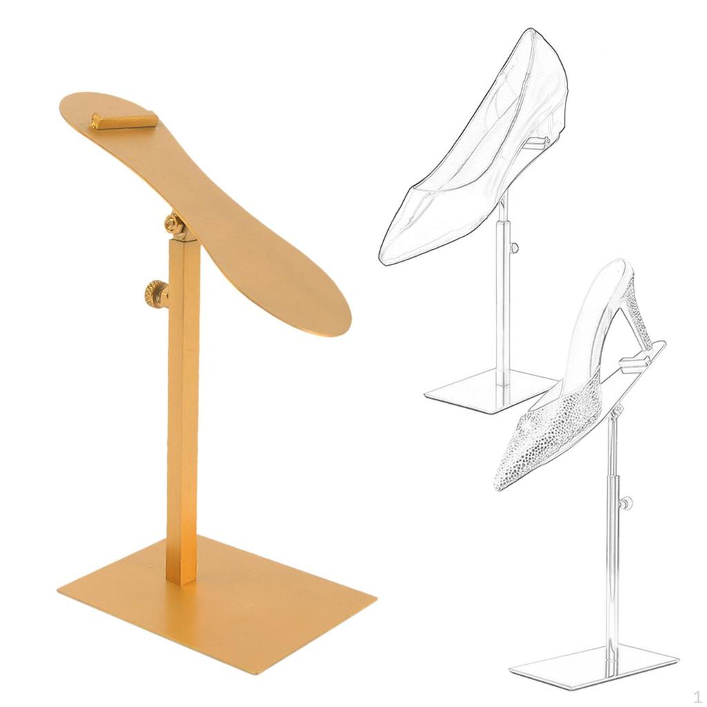 Stand Prop Adjustable Shoe Riser Rust Resistant Rack Organizer High Heel Shelf for Shopping