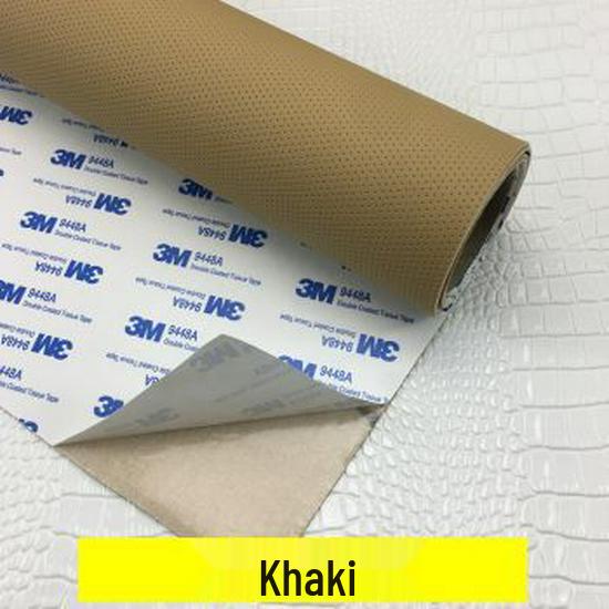 Selbstklebendes perforiertes Ledermuster für den Autoinnenraum: Türverkleidungen, Lenkrad, Decke, Kopfstütze, DIY 3M-Rückseite.