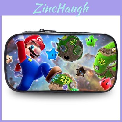Super Mario Pencil Case Large Capacity Polyester Kids Stationery Organizer For Students