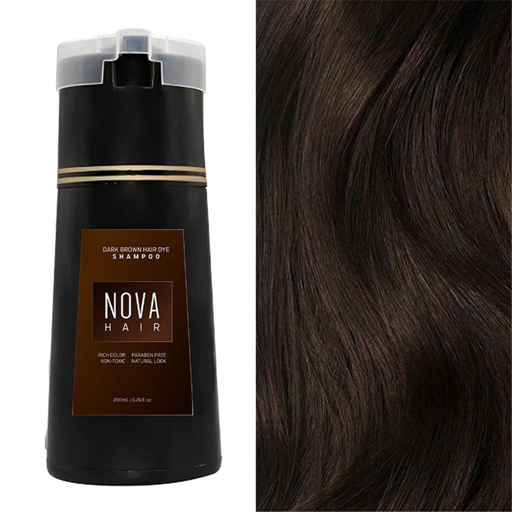 New Red/brown/black Hair Dye Shampoo Gentle Non Damaging To Hair Easy To Cover White Hair Natural Long-lasting Color Development