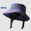 Women Summer Fisherman Hat Breathable Large Brim Sun Protection Hat Hiking Traveling Outings Daily Wear