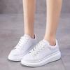 New Classic Sports Casual White Shoes Women's Rubber Muffin Soft Bottom PU Leather Surface  Wholesale Sneaker