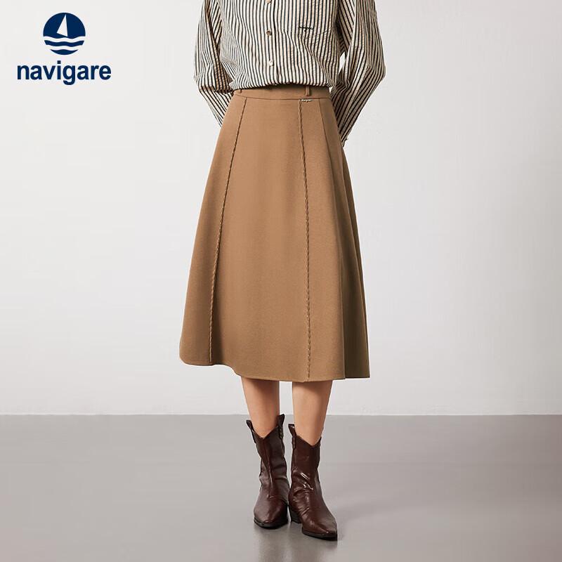 

Navigare Women s A-Line Midi Skirt M