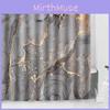Marble Pattern Shower Curtain With Waterproof Material For Elegant Bathroom