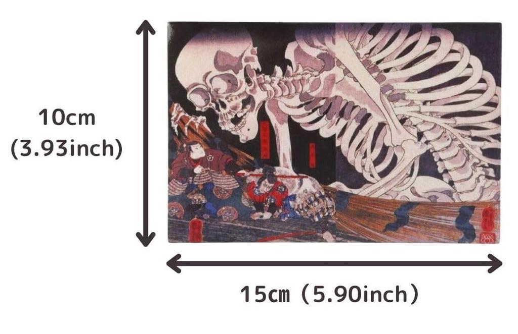 Ukiyo-e Kuniyoshi Utagawa Soma's Ancient Palace Magnetic Sticker 10cm x