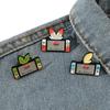 Japanese cartoon creative game console shape Pokémon metal badge Pokémon elf ball brooch