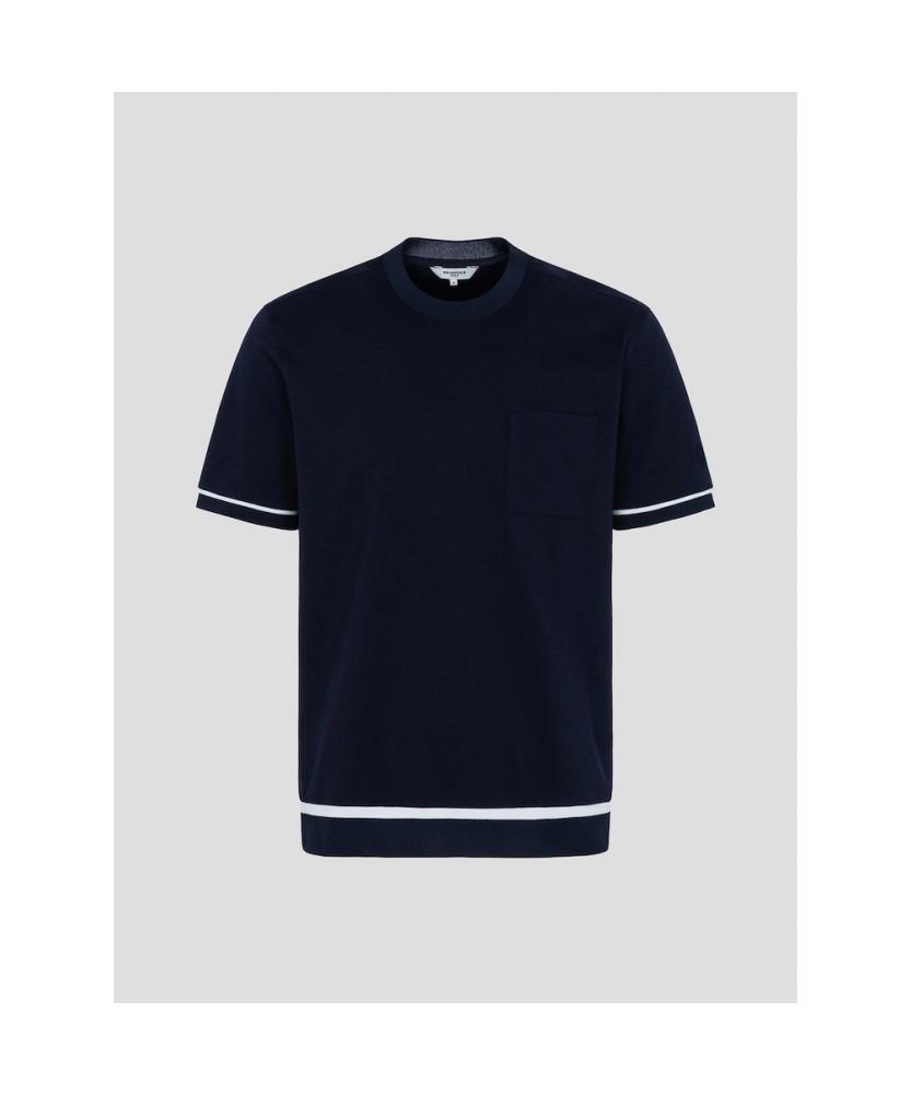 BEANPOLE GOLF Men'S Color-Blocked Round T-Shirt - Navy
