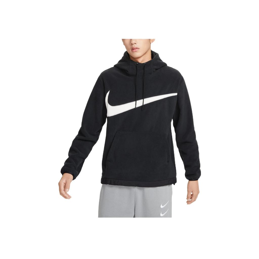 Nike Club Fleece Kangaroo Pocket Contrast Hoodie with Printed Logo Men Hoodie Black DQ4897-010