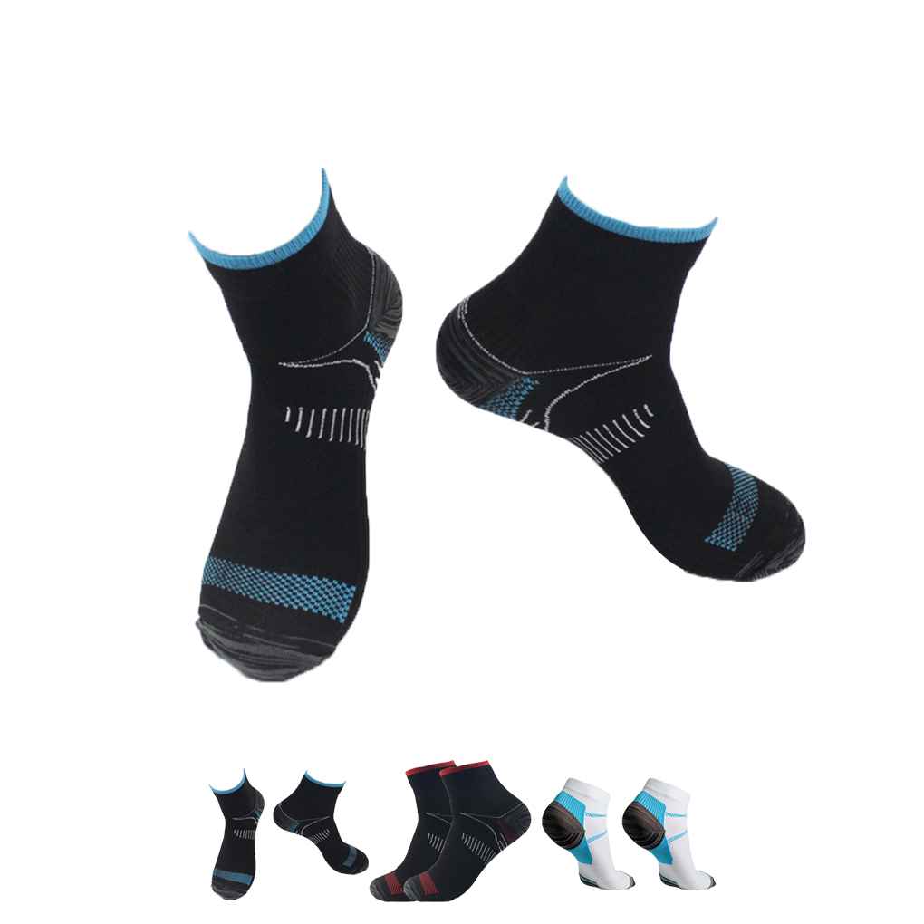 Foot Compression Socks Good Elasticity Plantar Fasciitis Heel Spurs Pain Knit Socks Stimulating Circulation Stockings