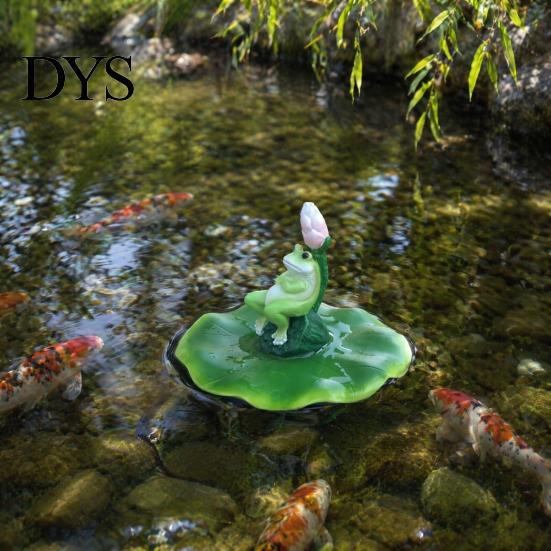 Garden Animal Statues for Water Features Floating Frog Pond Ornament, Realistic Resin Statue, UV Protected Statue Patio Decor Weather Resistant