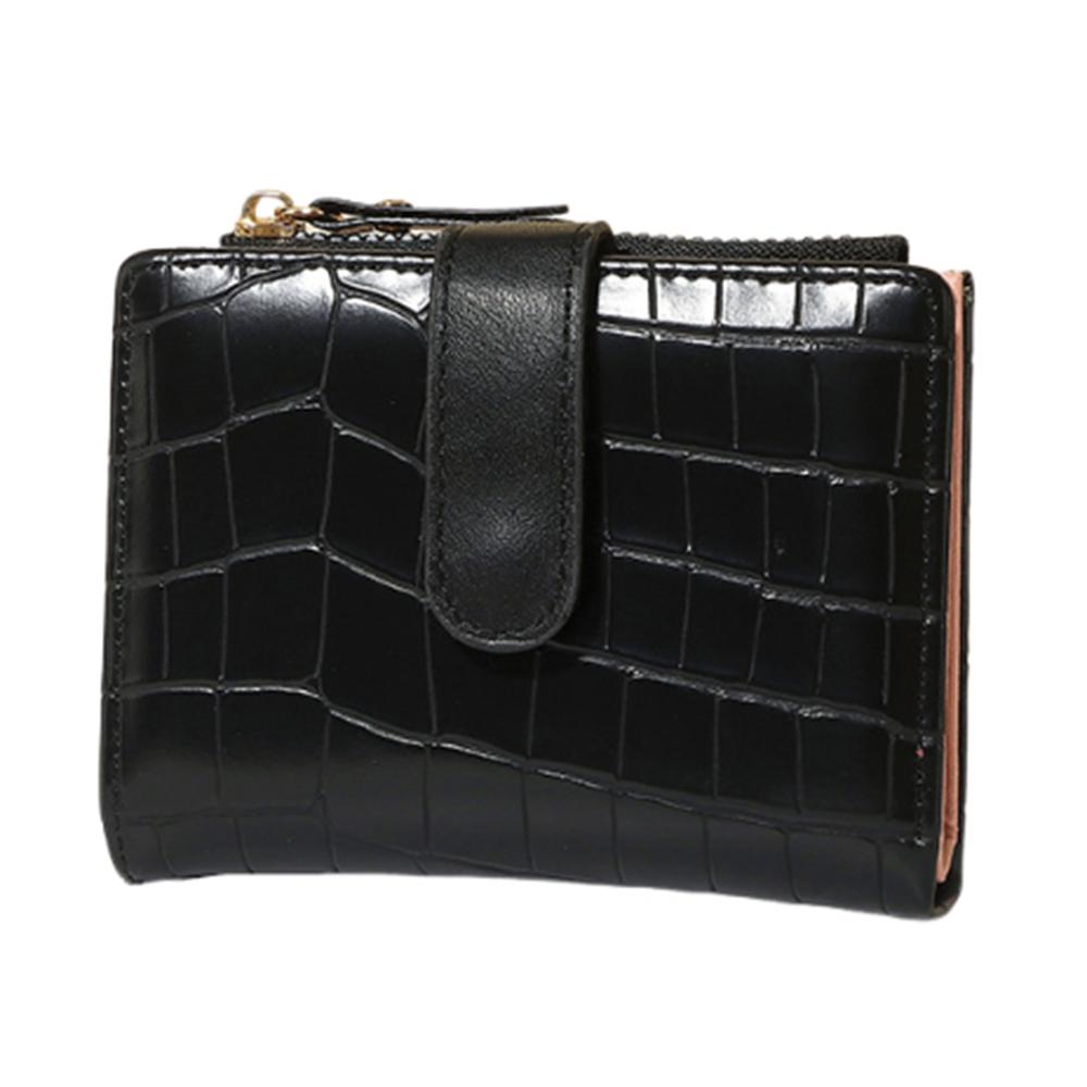 

Двойной держатель для кредитных карт, многослотовый, маленькая сумка для карт, большая вместимость, мини-карман для монет, унисекс чёрный