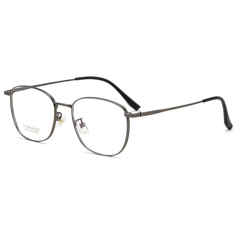

Pure Titanium Glasses Frames Women Ultralight Fashion Square Optical Eyewear Spectacles Frame K5013 сірий
