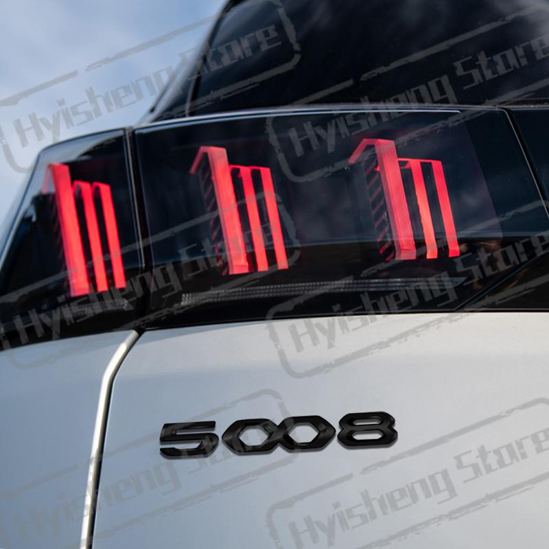 Metal Car Styling For New 2008 3008 4008 5008 Tricolor Blue White Red Sticker Front Hood Badge Rear Trunk Body Emblem