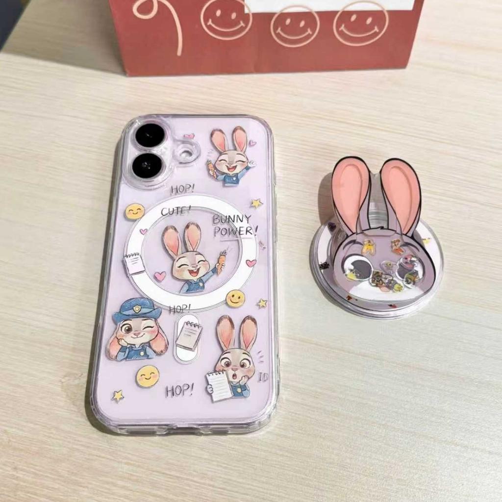 Carrot Rabbit Suitable for 17 Magnetic Holder Soft Cute Phone Case