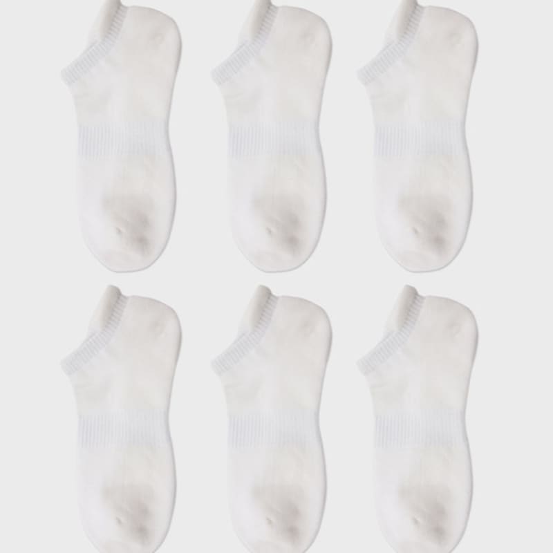 

SOCKS THE LANGUAGE Floor Cushion Ankle Socks (Ivory) 6-Piece Set FREE