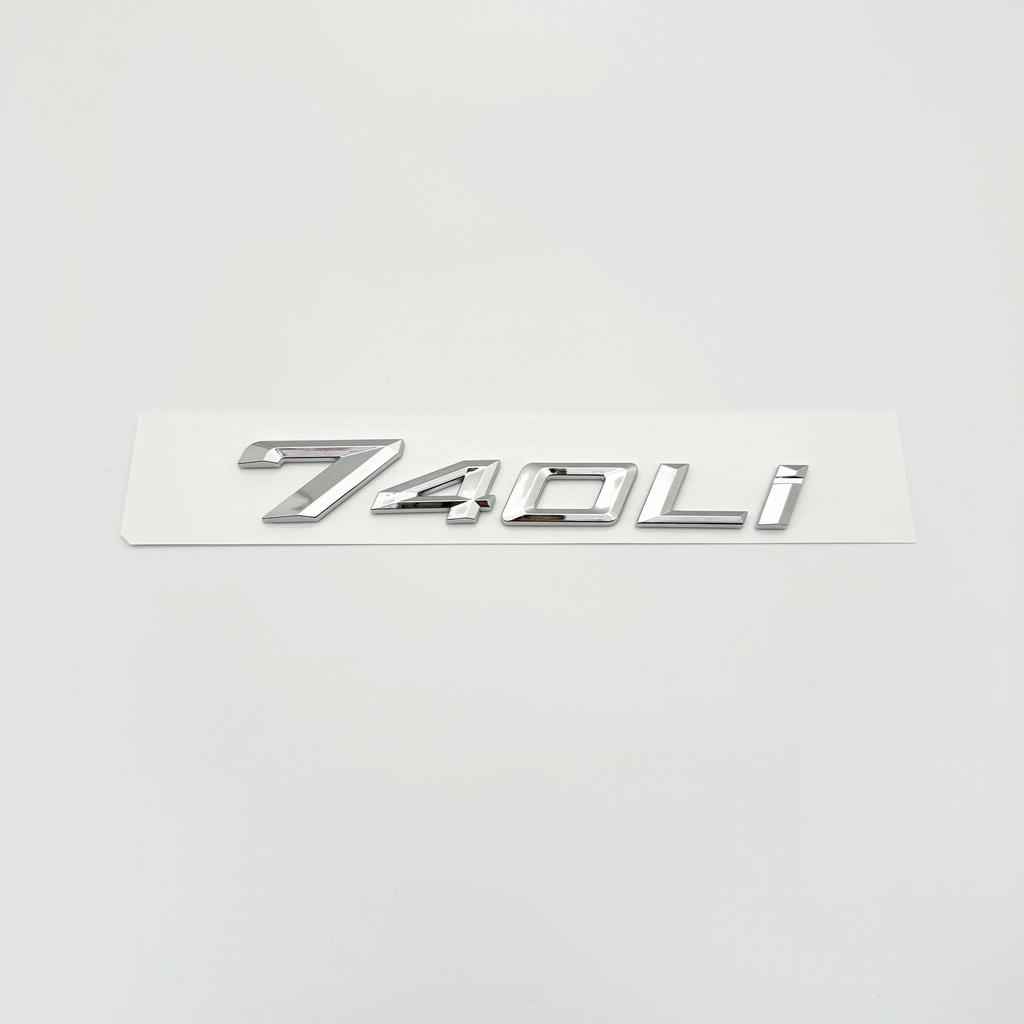 ABBS1 New Font Numbers Letters 735i 740i 760i 735Li 740Li XDrive Chrome Silver Black ABS Emblem for 7 Series Car Trunk Logo Sticker