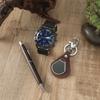 Men's New Black Large Dial Business Watch   Wallet   Pen   Keychain 4-piece Set Gift Box Set
