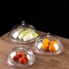 Transparent Food Display Tray PVC Cake Stand New Cake Dome Plate  for Dining Rooms
