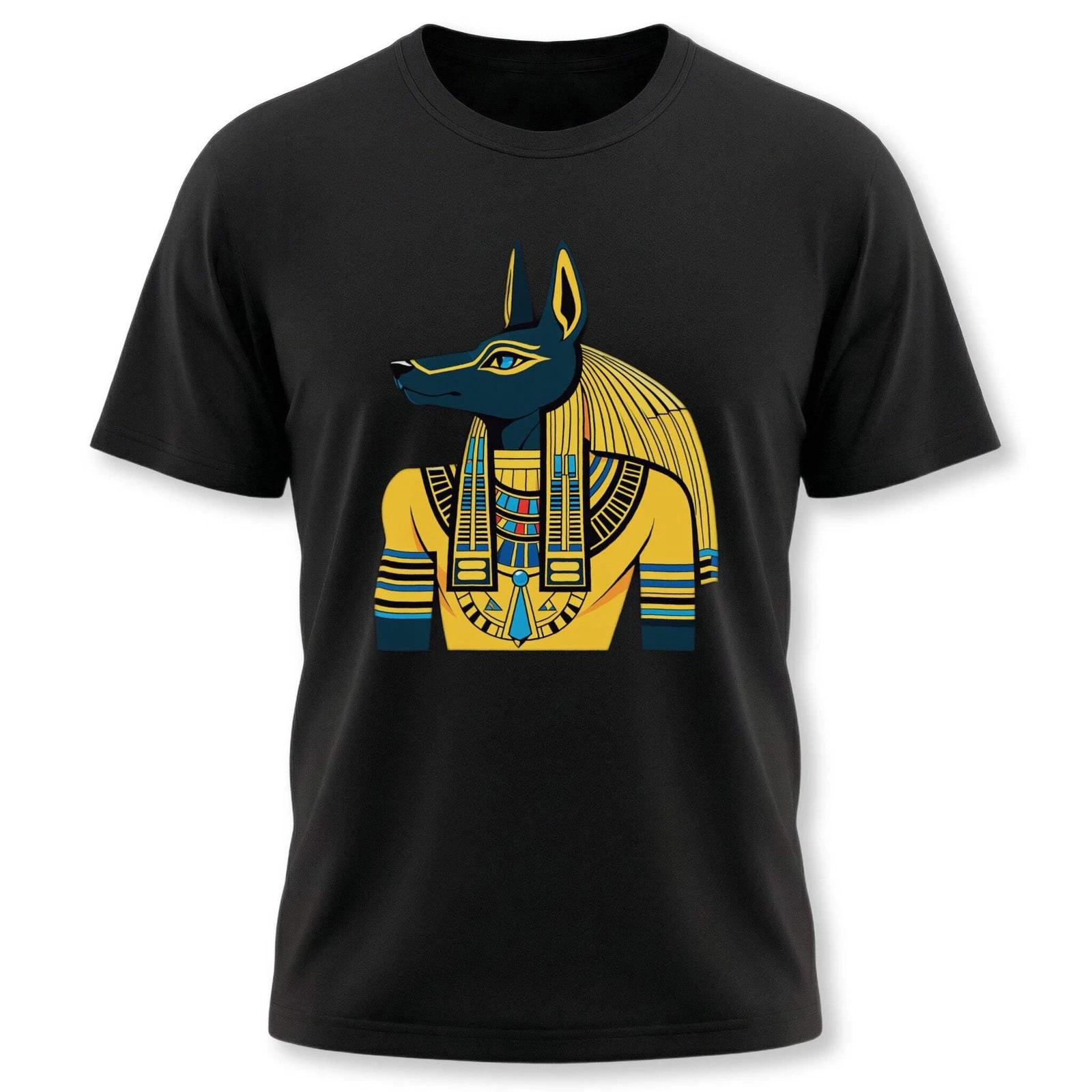 Anubis T-Shirt | Egyptian God Graphic Print Tee | Ancient Egypt Jackal Shirt XXXXL