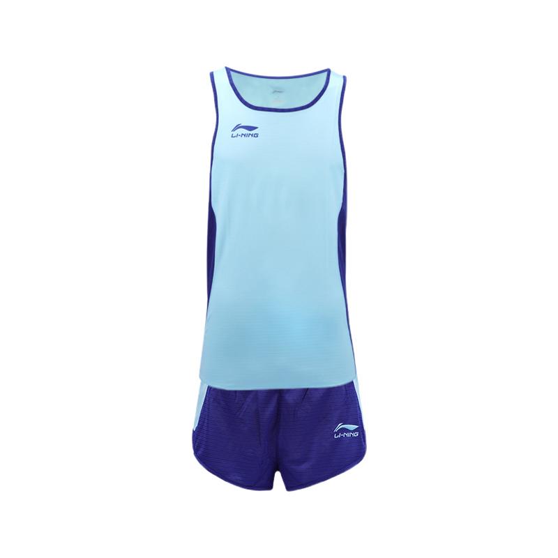 

Li Ning Профессиональный марафонский бег на средние дистанции Спортивный экзаменационный жилет Соревновательные шорты для спринтерских тренировок Легкоатлетическая одежда LNTJ005-2+LNTJ001-2 S