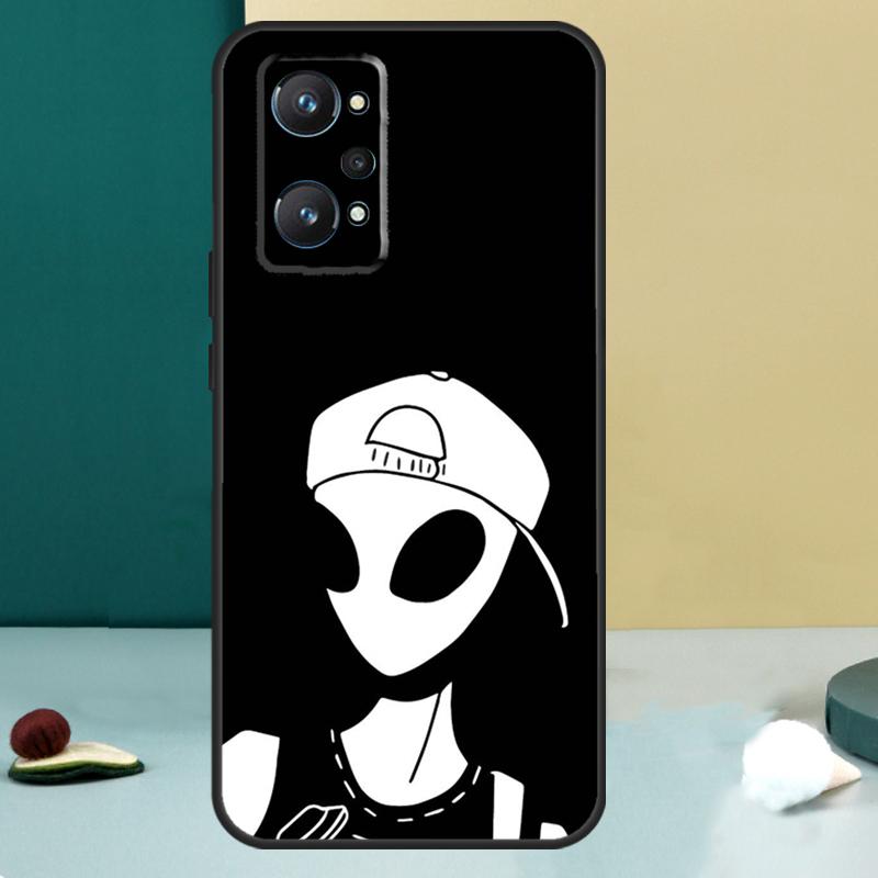 Aesthetic Alien For Realme GT 6T 5 6 GT 7 Pro C67 C75 C61 C55 C53 C51 C21Y C25S 10 11 12 13 14 Pro Plus Case