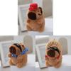 Keychain Plush Capybara Doll Pendant Decoration Birthday Gift Kitchen Animal