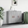 VidaXL Buffet Sonoma Grey 90x34x80 Cm Engineered Wood 828082