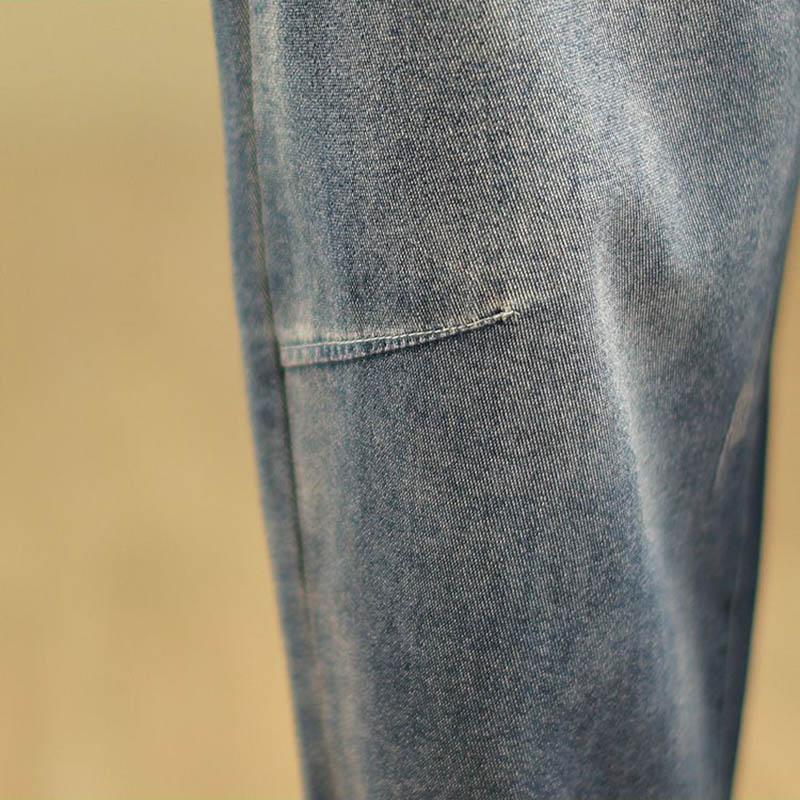 Baumwollhosen Sommer Damen Übergröße Locker Pyjamahose Vielseitig Lässig Hochtailliert Weitbein Leinenhosen