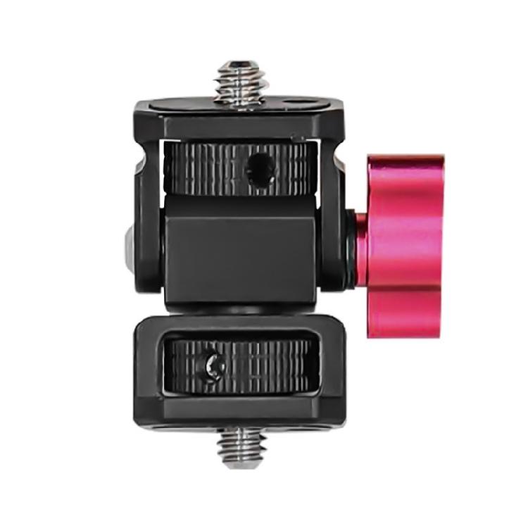 Universal Hot Shoe Mount Field Monitors Holder with Double 1/4inch Screw for Tripod and PTZ Video Shoot Equipment