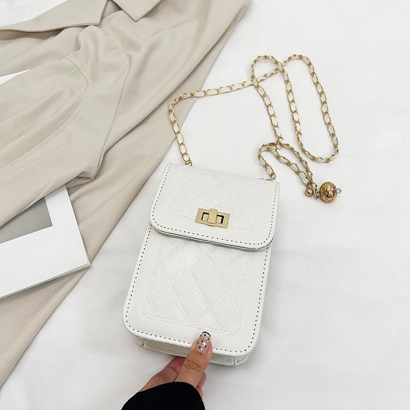 Chic Trendy Pu Leather Quilted Chain Bag 2024 Fresh Spring Collection For Women