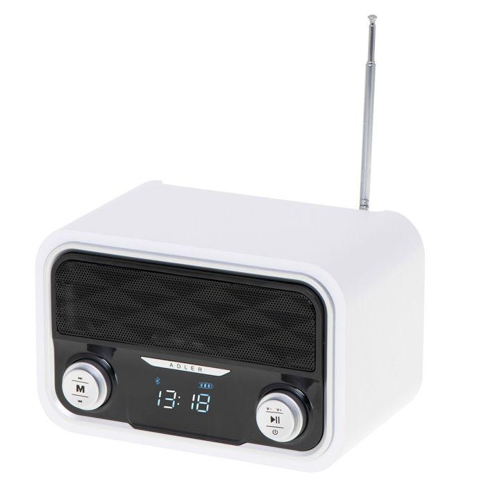 Radio Portable - Adler - AD1185 - Bluetooth - Tuner FM - Lecture MP3 - USB et SD