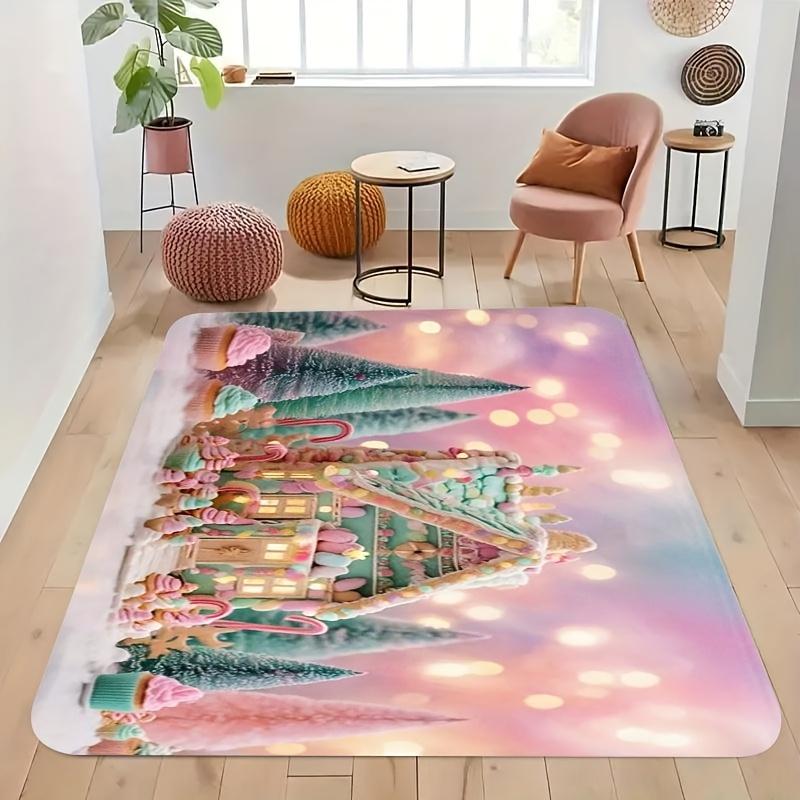 Nutcracker Area Rug Christmas Long Felt NonSlip Carpet For Living Room Sofa Bedroom Bedside Soldier Baroque Floor Mat
