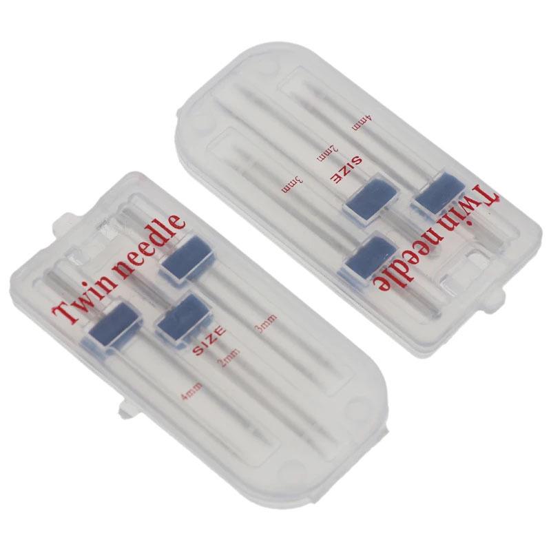 Twin Needle Sewing Machine Accessory Set: Includes Thickened Taco, Fine Taco, and 2/90, 3/90, 4/90mm Presser Foot.