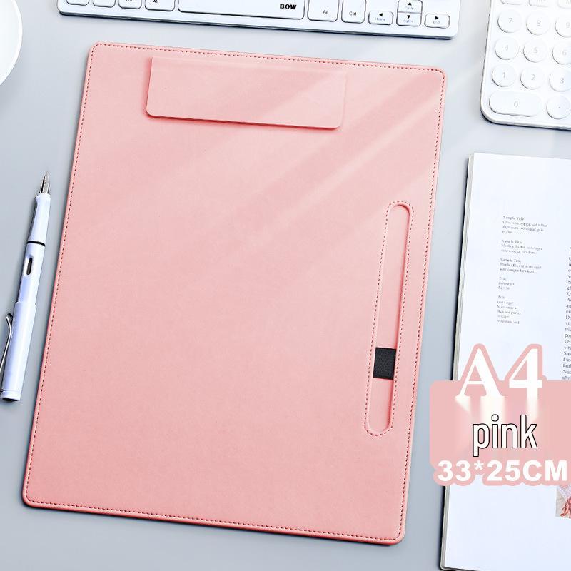 A4 Magnetic Leather Clip Board for Office & Meetings
