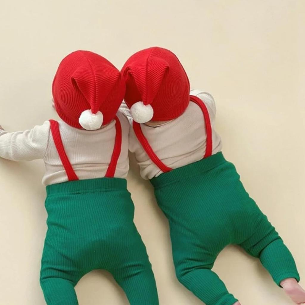 PackPixel Christmas Costume Set for Baby Boys and Santa Perfect for and Photo Shoots Girls, 2-Piece Set, Costume, Parties, Events, (Green, 73cm)