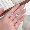 Hohle Schleife Schraubverschluss Ohrstecker für Damen Minimalistisch Ohrloch Piercing Ohrschmuck Zubehör