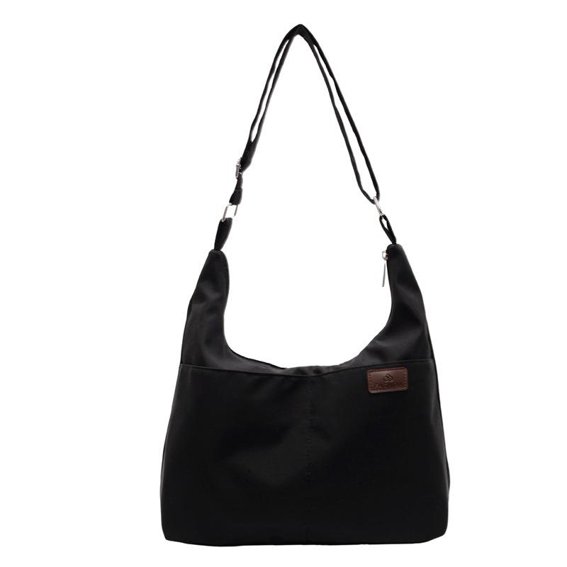 Lightweight canvas bag bag Large capacity women's shoulder messenger bag College student class schoolbag Casual fashion Japanese college