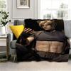 Cute Muscle Man L-Leon K-Kennedys Muscle Flannel Blanket Soft Throw Blanket Art For Home Decor Bedroom Bed Sofa Picnic Fans Gift