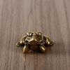 Brass Small Frog Miniatures Figurines Vintage Handmade Copper Animal Ornaments Home Decor Living Room Desktop Decorations Crafts