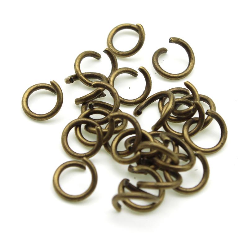 

100pcs/lot 1.2x8mm Colorful Metal Round Open Jump Rings Split Rings Connectors for keyring key chains Diy Jewelry Making античный бронзовый