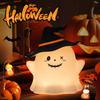 Night Light Ghost Face Design LED Energy-Saving Ambient Light Portable Compact Soft Light Source Pat Light Halloween Party Decor