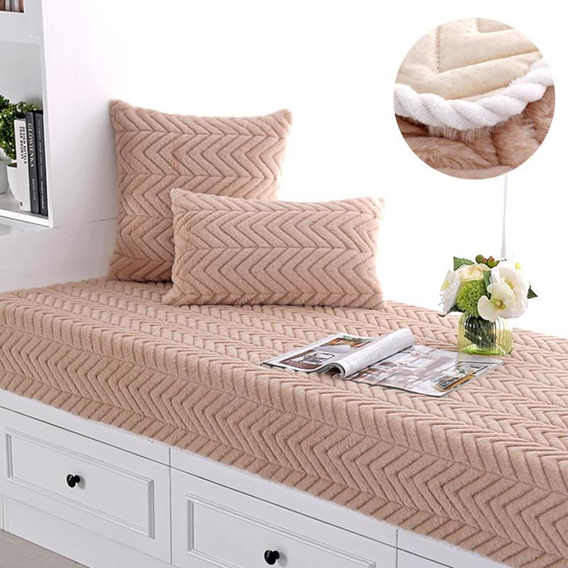 Window Cushion Ledge Cushion Bedroom Plush Bay Window Blanket Tatami Cushion Balcony Cushion Machine Washable