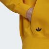 Adidas Originals Kleeblatt-Logo Print Streifen Kordelzug Hoodie Langarm Sweatshirt Herren Oberteile Gelb HM1873