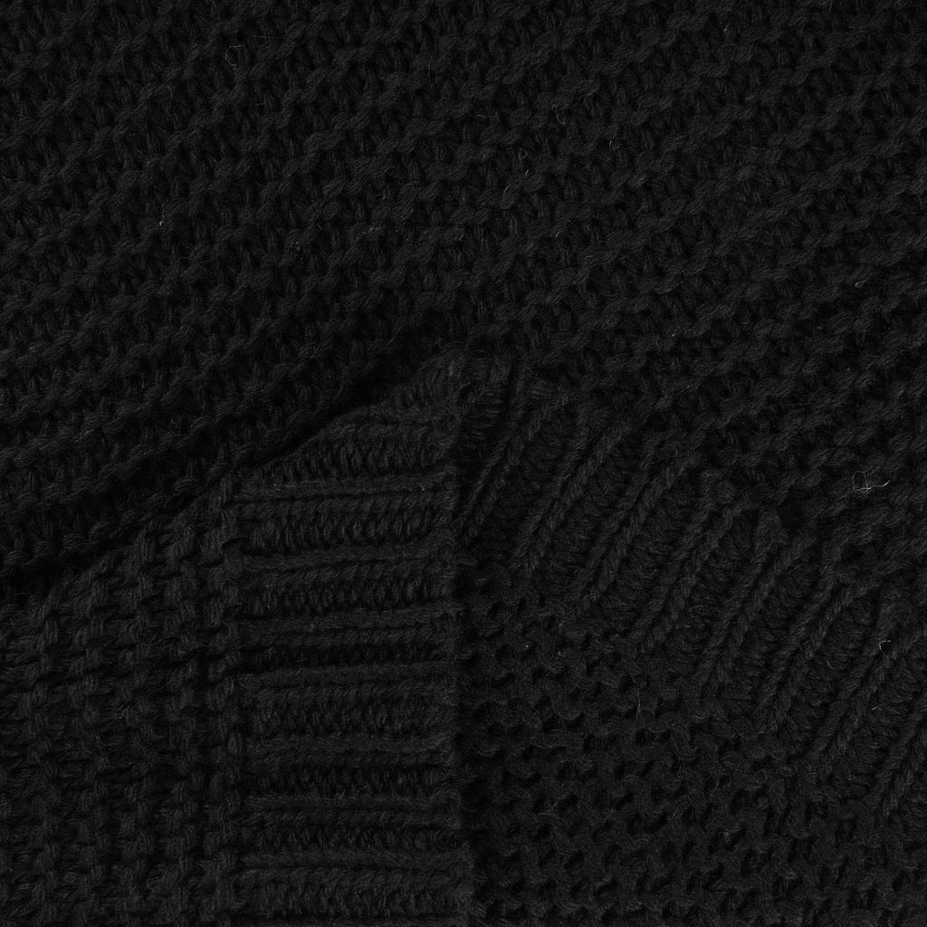 Women's Fashionable Loose Fitting Solid Color Medium Length Knitted Sweater Cardigan Jacket