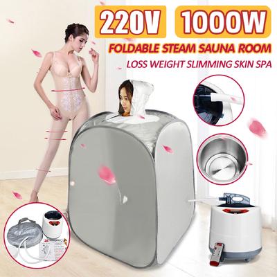 2L 220V 60Hz 1000W Indoor Faltbares Tragbares Dampfsauna Raum Zelt Gewichtsverlust Schlankheits Haut Spa AU Stecker Für Persönliche Gesundheitspflege